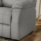 Slate / Beige / Grey Polyester Fabric Gliding Recliner with Pillowtop Arms – Classic Style, Seats 1