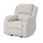 Slate / Beige / Grey Polyester Fabric Gliding Recliner with Pillowtop Arms – Classic Style, Seats 1