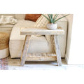 26x10x23 Aztec A Frame Side Table (Natural)