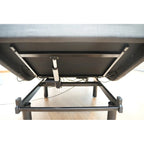 Black Steel Adjustable Bed Frame with Under-Bed Light & USB Port – Modern Style, Twin XL / Queen, Sleeps 1–2