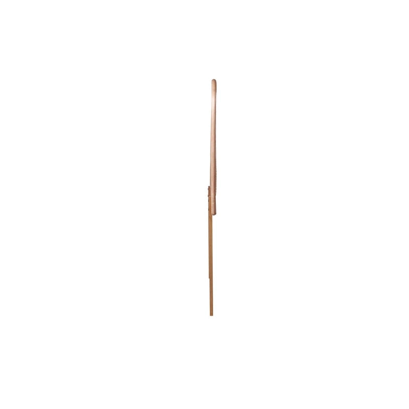 Natural Cane & Teak Wood Headboard with Curved Corners – Contemporary Style, Queen / King