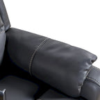 Brown Eco Leather Zero Gravity Power Recliner with Massage & Heating – Modern Style, Seats 1
