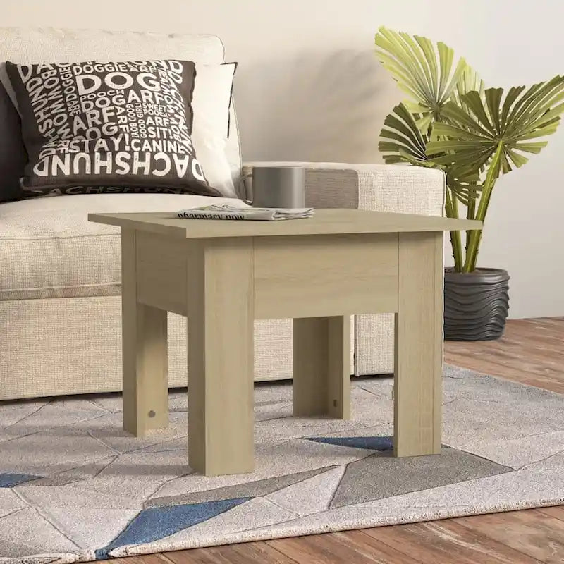 Sonoma Oak / Gray / White / Concrete Gray / Black Square Coffee Table – Modern Style, Living Room Use