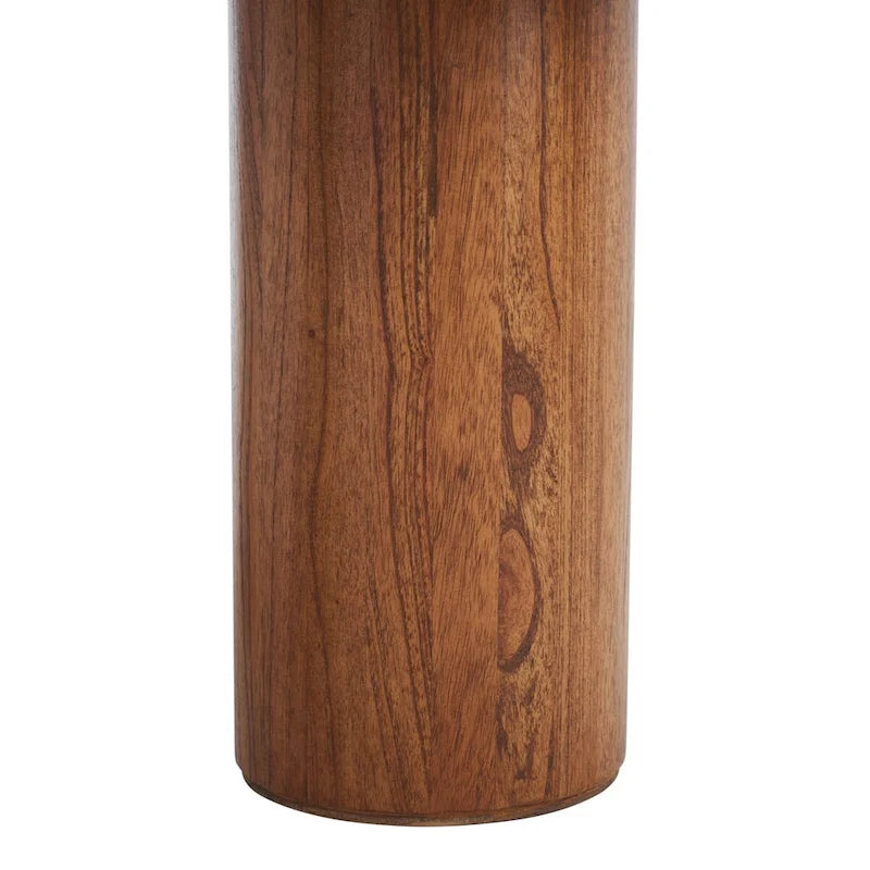 Natural Round Tripod Coffee Table – Rustic Style, Living Room Use