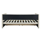 Pink / Blue / Gray / Beige Corduroy Upholstered Twin Daybed with 2 Storage Drawers – Modern Style, Seats / Sleeps 1