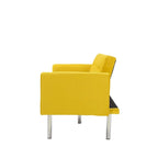 Grey / Yellow / Green / Blue / Black / Brown / Beige Convertible Futon Sofa Bed – Mid-Century Style, Seats 2