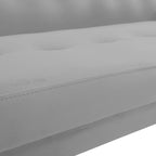 Grey / Yellow / Green / Blue / Black / Brown / Beige Convertible Futon Sofa Bed – Mid-Century Style, Seats 2