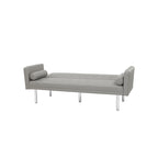 Grey / Yellow / Green / Blue / Black / Brown / Beige Convertible Futon Sofa Bed – Mid-Century Style, Seats 2