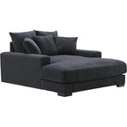 Green / Grey / Black / Beige Oversized Corduroy Chaise Lounge Sofa – Modern Style, Seats 1–2